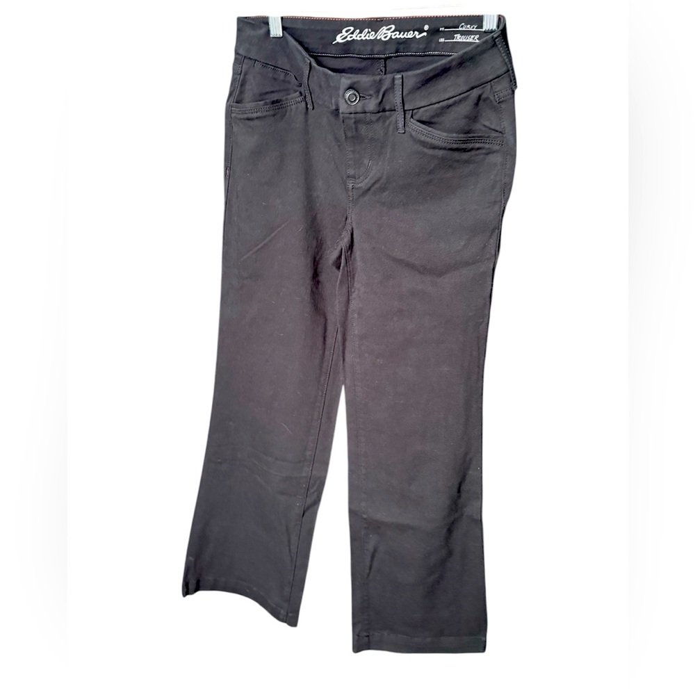 Eddie Bauer Black Curvy Trouser Petite 4